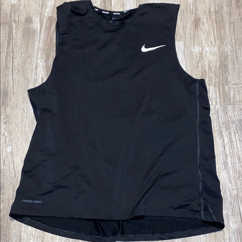 Nike mens Black Sleeveless Top